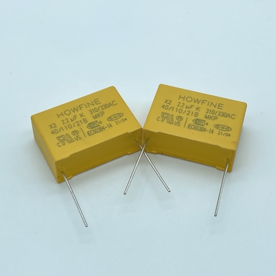 225K/310V amarillo metalizó el condensador de la película del polipropileno impermeable