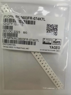 Tolerancia de fines generales de la resistencia del ± el 5% de 4007Ω 0603 Chip Resistor Thick Film