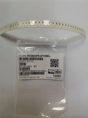 Aparatos electrodomésticos 100KΩ 0603 Chip Resistor 0,8 anchuras del ± 0.1m m