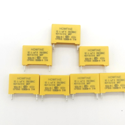 Condensador 0.1uF/275V/310V de la seguridad usado para la a través--línea