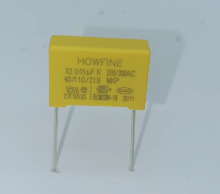 Condensador antiinterferencias film polipropileno 103K/310V P15mm para LED