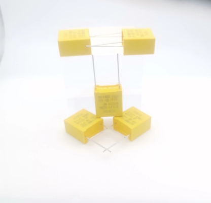Color amarillo metalizado del condensador 125K 310V de la seguridad del polipropileno X2
