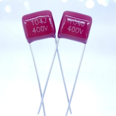 Impresión por láser metalizada de Mini Capacitor CL21X 104J400V de la película de poliéster